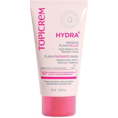 Topicrem HYDRA+ Flash Glow-masker – hydraterend, ontgiftend, vullend en verhelderend – wekt de glans – 95% ingrediënten van natuurlijke oorsprong – gevoelige huid – 50 ml Topicrem HYDRA+ Flash Glow-masker – hydraterend, ontgiftend, vullend en verhelderend – wekt de glans – 95% ingrediënten van natuurlijke oorsprong – gevoelige huid – 50 ml
