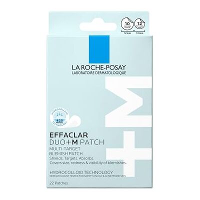 La Roche-Posay Effaclar Duo+M Patch 22 stuks transparante patches met hydrocolloïde technologie voor het verlichten van puistjes in slechts 8 uur voor acne-gevoelige huid La Roche-Posay Effaclar Duo+M Patch 22 stuks transparante patches met hydrocolloïde technologie voor het verlichten van puistjes in slechts 8 uur voor acne-gevoelige huid