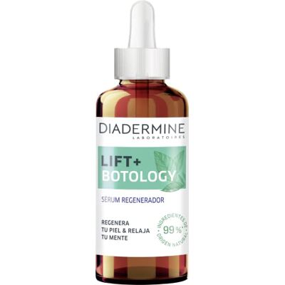 Diadermine LIFT+ Botology Regenererend anti-rimpelserum met ingekapselde botanische werkzame stoffen, 99% ingrediënten van natuurlijke oorsprong Diadermine LIFT+ Botology Regenererend anti-rimpelserum met ingekapselde botanische werkzame stoffen, 99% ingrediënten van natuurlijke oorsprong