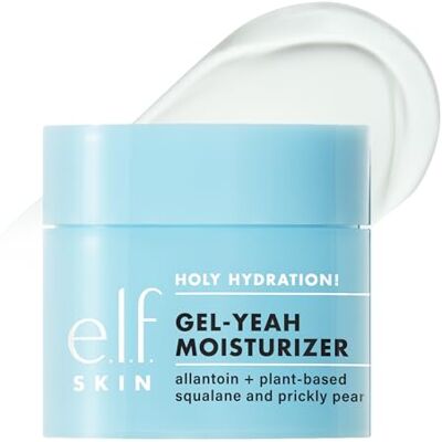 e.l.f. Vochtinbrengende gel SKIN Holy Hydratation! Gel-Yeah: Lichte textuur die de huid volmaakt en hydrateert, verrijkt met squalaan, veganistisch en dierproefvrij gecertificeerd. e.l.f. Vochtinbrengende gel SKIN Holy Hydratation! Gel-Yeah: Lichte textuur die de huid volmaakt en hydrateert, verrijkt met squalaan, veganistisch en dierproefvrij gecertificeerd.