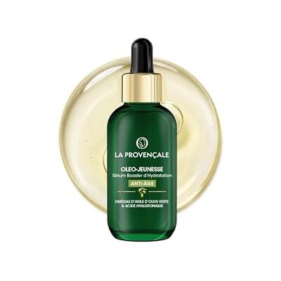 La Provençale Bio L'Extrakt de Jouvence Anti-aging Serum, hyaluronzuur en olie, biologische olijvenpulp en biologische olijfolie, voor alle soorten huid, ook de meest gevoelige huid, 30 ml La Provençale Bio L'Extrakt de Jouvence Anti-aging Serum, hyaluronzuur en olie, biologische olijvenpulp en biologische olijfolie, voor alle soorten huid, ook de meest gevoelige huid, 30 ml