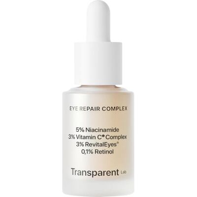 Transparent Lab Eye Repair Complex Oogcontour 15 ml – anti-aging en hydraterend nachtserum, vermindert donkere kringen, hydrateert en stimuleert de collageenproductie voor een ontspannen en strakke look Transparent Lab Eye Repair Complex Oogcontour 15 ml – anti-aging en hydraterend nachtserum, vermindert donkere kringen, hydrateert en stimuleert de collageenproductie voor een ontspannen en strakke look
