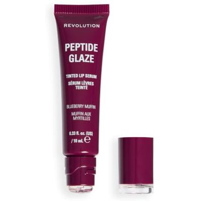 Revolution Beauty London Revolution Peptide Glaze Tinted Lip Serum, Blueberry Muffin Revolution Beauty London Revolution Peptide Glaze Tinted Lip Serum, Blueberry Muffin