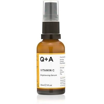 Q+A Vitamine C verhelderend serum, verlicht en verfrist je huid met dit hybride gezichtsserum, rijk aan antioxidanten en hydraterend, 30 ml Q+A Vitamine C verhelderend serum, verlicht en verfrist je huid met dit hybride gezichtsserum, rijk aan antioxidanten en hydraterend, 30 ml
