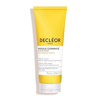Decleor Decléor Green Mandarijn scrub masker voor straling, 2-in-1 exfoliërend gezichtsmasker en gezichtsscrub met abrikozenpitten om de huidtextuur glad te maken en de gloed te stimuleren Decleor Decléor Green Mandarijn scrub masker voor straling, 2-in-1 exfoliërend gezichtsmasker en gezichtsscrub met abrikozenpitten om de huidtextuur glad te maken en de gloed te stimuleren