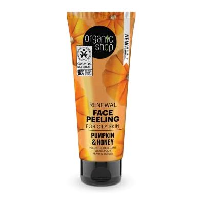 Organic Shop Vernieuwde gezichtsscrub voor de vette huid Pompoen en honing 75 ml Organic Shop Vernieuwde gezichtsscrub voor de vette huid Pompoen en honing 75 ml
