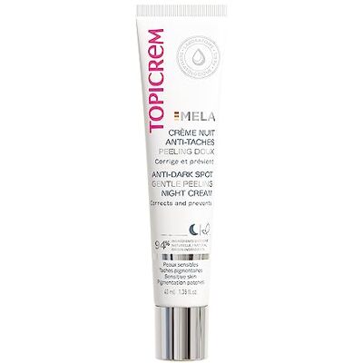 Topicrem Mela, Anti-Vlek Nachtcrème Zachte Peeling egaliseert en verlicht de teint, corrigeert en voorkomt het verschijnen van vlekken, Dubbele Exfoliërende werking Gevoelige Huid 40 ml Topicrem Mela, Anti-Vlek Nachtcrème Zachte Peeling egaliseert en verlicht de teint, corrigeert en voorkomt het verschijnen van vlekken, Dubbele Exfoliërende werking Gevoelige Huid 40 ml