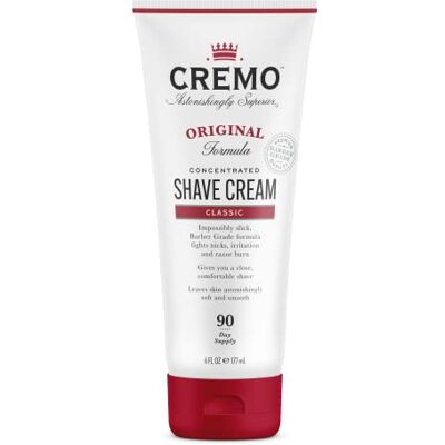 Cremo Originele scheercrème – tegen scheerapparaat – 177 ml Kapperskwaliteit Vermindert snijwonden, irritatie en scheervuur. Sterk geconcentreerde formule. Glijdt optimaal. Zachte huid. Cremo Originele scheercrème – tegen scheerapparaat – 177 ml Kapperskwaliteit Vermindert snijwonden, irritatie en scheervuur. Sterk geconcentreerde formule. Glijdt optimaal. Zachte huid.