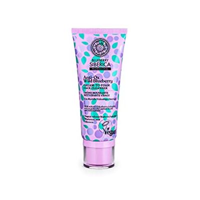 Natura Siberica Anti-OX Wild Blueberry Gezichtsreiniger, schuimcrème Natura Siberica Anti-OX Wild Blueberry Gezichtsreiniger, schuimcrème