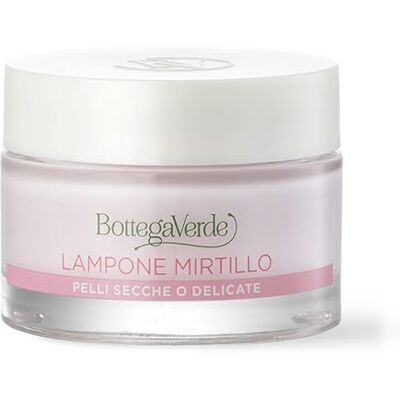 Bottega Verde Rijke crème met schoonheidsextract – framboos en bosbessen – hydrateert en beschermt droge of delicate huid (50 ml) Bottega Verde Rijke crème met schoonheidsextract – framboos en bosbessen – hydrateert en beschermt droge of delicate huid (50 ml)