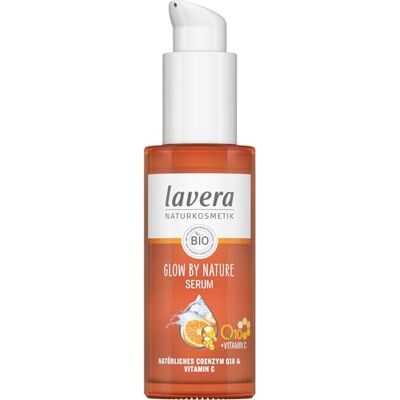 lavera GLOW BY NATURE Serum natuurlijke cosmetica veganistisch Q10 & Vitamine C hydraterend anti-rimpel revitaliserend stevige huid PETA gecertificeerd 1 x 30 ml lavera GLOW BY NATURE Serum natuurlijke cosmetica veganistisch Q10 & Vitamine C hydraterend anti-rimpel revitaliserend stevige huid PETA gecertificeerd 1 x 30 ml