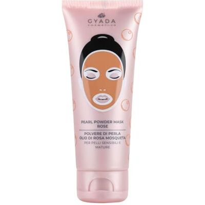 GYADA COSMETICS Pearl Powder Mask Rose, geschikt voor gevoelige en rijpe huid, anti-aging en wondgenezing, voor zachte en gehydrateerde huid, met parelpoeder en macadamia-olie, 75 ml GYADA COSMETICS Pearl Powder Mask Rose, geschikt voor gevoelige en rijpe huid, anti-aging en wondgenezing, voor zachte en gehydrateerde huid, met parelpoeder en macadamia-olie, 75 ml