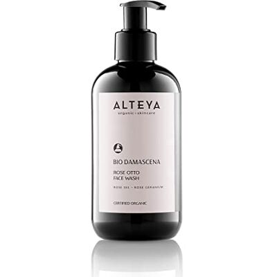 Alteya Bio Face Wash USDA Certified Organic Skin Care 250 ml Bio Damascena bekroonde gezichtsreiniger met zuiverende, rustgevende en verfraaiende biologische Bulgaarse rozenolie Alteya Bio Face Wash USDA Certified Organic Skin Care 250 ml Bio Damascena bekroonde gezichtsreiniger met zuiverende, rustgevende en verfraaiende biologische Bulgaarse rozenolie