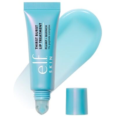 e.l.f. SKIN Thirst Burst Lip Treatment, hydraterende lippenbalsem voor droge, veganistische en dierproefvrije lippen, Sheer Blue Hibiscus e.l.f. SKIN Thirst Burst Lip Treatment, hydraterende lippenbalsem voor droge, veganistische en dierproefvrije lippen, Sheer Blue Hibiscus