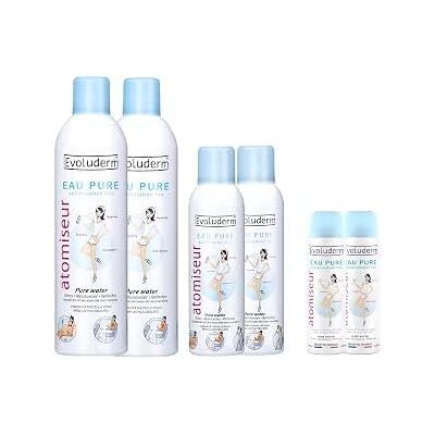 Evoluderm Verstuiver/verstuiver voor zuiver water, natuurlijke oorsprong, veganistisch, gemaakt in Frankrijk (2 x 400 ml + 2 x 150 ml + 2 x 50 ml) Evoluderm Verstuiver/verstuiver voor zuiver water, natuurlijke oorsprong, veganistisch, gemaakt in Frankrijk (2 x 400 ml + 2 x 150 ml + 2 x 50 ml)