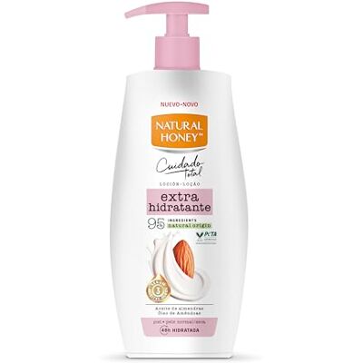 Natural Honey , Extra hydraterende bodylotion voor normale en droge huid, 72 uur diepe hydratatie met amandelolie en 3 oliën serum, volledige verzorgingslijn, 600 ml Natural Honey , Extra hydraterende bodylotion voor normale en droge huid, 72 uur diepe hydratatie met amandelolie en 3 oliën serum, volledige verzorgingslijn, 600 ml