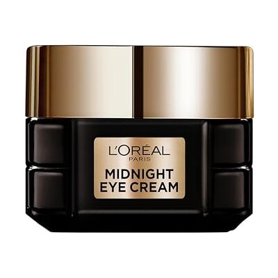 L'Oreal Paris L'Oréal Paris Anti-aging oogcrème voor zichtbaar jongere huid, met schoonheidsslaaptechnologie en antioxidantcomplex, middernachtoogcrème, 15 ml L'Oreal Paris L'Oréal Paris Anti-aging oogcrème voor zichtbaar jongere huid, met schoonheidsslaaptechnologie en antioxidantcomplex, middernachtoogcrème, 15 ml