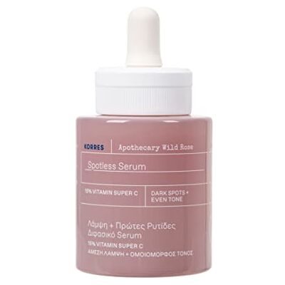 KORRES APOTHECARY Wild Rose Booster 2 fasen Hydraterend serum met vitamine C voor een stralende huid dermatologisch getest veganistisch 30 ml KORRES APOTHECARY Wild Rose Booster 2 fasen Hydraterend serum met vitamine C voor een stralende huid dermatologisch getest veganistisch 30 ml