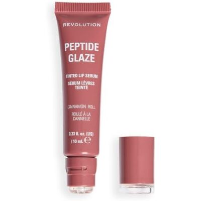 Revolution Beauty London Revolution Peptide Glaze Tinted Lip Serum, Cinnamon Roll Hydraterende lippenbalsem met hyaluronzuur, veganistisch en dierproefvrij, 10 ml Revolution Beauty London Revolution Peptide Glaze Tinted Lip Serum, Cinnamon Roll Hydraterende lippenbalsem met hyaluronzuur, veganistisch en dierproefvrij, 10 ml