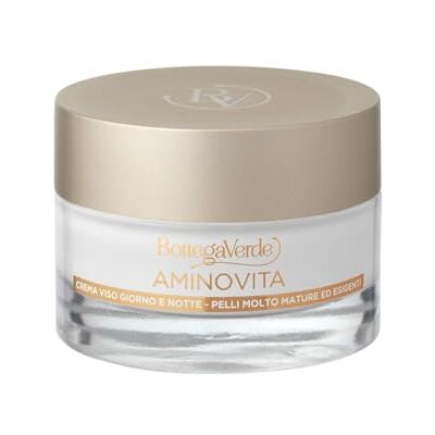 Bottega Verde , Aminovita Gezichtscrème, dag en nacht, diepe rimpels, totale werking, met pluridefence, peptiden en plantaardige ceramiden (50 ml), zeer rijpe en veeleisende huid Bottega Verde , Aminovita Gezichtscrème, dag en nacht, diepe rimpels, totale werking, met pluridefence, peptiden en plantaardige ceramiden (50 ml), zeer rijpe en veeleisende huid