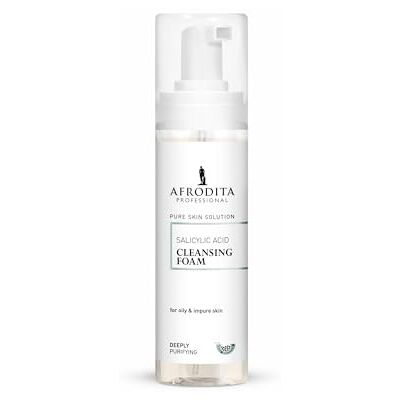 AFRODITA PROFESSIONAL Salicylzuur reinigingsschuim voor het gezicht, zuiverende gezichtsreiniger met tea tree olie voor de vette huid met onzuiverheden, BHA Face Wash voor een AFRODITA PROFESSIONAL Salicylzuur reinigingsschuim voor het gezicht, zuiverende gezichtsreiniger met tea tree olie voor de vette huid met onzuiverheden, BHA Face Wash voor een