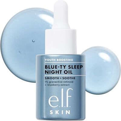 e.l.f. e.l.f skin youth boosting blue-ty sleep nachtolie: zachte en voedende gezichtsolie, lichte formule om de huid 's nachts te regenereren, veganistisch en gecertificeerd dierproefvrij. e.l.f. e.l.f skin youth boosting blue-ty sleep nachtolie: zachte en voedende gezichtsolie, lichte formule om de huid 's nachts te regenereren, veganistisch en gecertificeerd dierproefvrij.