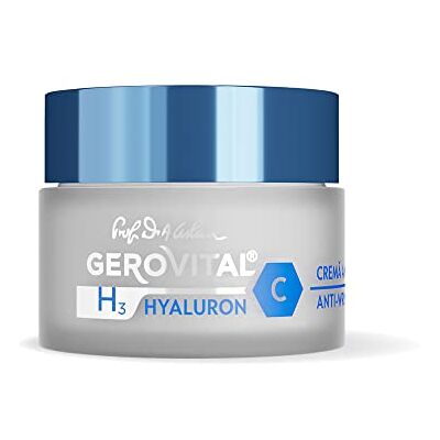 GEROVITAL Anti-rimpelcrème voor nachtgezicht, hydraterend, regenererend en antioxidant, hyaluronzuur, vitamine C, niacinamide, H3 Hyaluron C, 50 ml GEROVITAL Anti-rimpelcrème voor nachtgezicht, hydraterend, regenererend en antioxidant, hyaluronzuur, vitamine C, niacinamide, H3 Hyaluron C, 50 ml