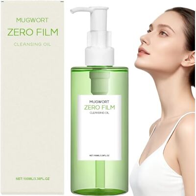 Raevior Mugwort Zero Film Cleansing Oil, Purifying Oil Cleaner, Natural Facial Oils Cleanser, Deep Cleansing Oils for Face, Moisturizing Oi/L Cleanser, Daily Makeup Blackhead Removal No Pores Clogging (1 Raevior Mugwort Zero Film Cleansing Oil, Purifying Oil Cleaner, Natural Facial Oils Cleanser, Deep Cleansing Oils for Face, Moisturizing Oi/L Cleanser, Daily Makeup Blackhead Removal No Pores Clogging (1