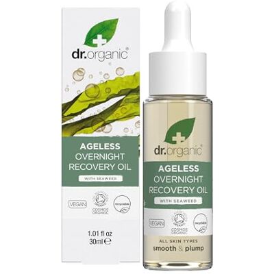 Organic Doctor Dr. Organic Nachtherstelolie, anti-aging, biologisch, hydraterend, anti-rimpel, natuurlijk, veganistisch, niet getest op dieren, parabenen en SLS, gerecycled en recyclebaar, biologisch gecertificeerd, 30 ml Organic Doctor Dr. Organic Nachtherstelolie, anti-aging, biologisch, hydraterend, anti-rimpel, natuurlijk, veganistisch, niet getest op dieren, parabenen en SLS, gerecycled en recyclebaar, biologisch gecertificeerd, 30 ml