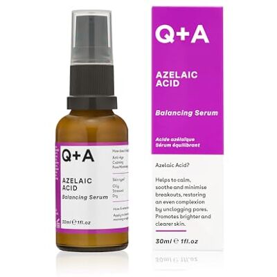 Q+A Balancerend serum met azelaïnezuur, bevat zink PCA om de poriën te minimaliseren en antioxidanten voor een frissere en gladdere huid, 30 ml Q+A Balancerend serum met azelaïnezuur, bevat zink PCA om de poriën te minimaliseren en antioxidanten voor een frissere en gladdere huid, 30 ml