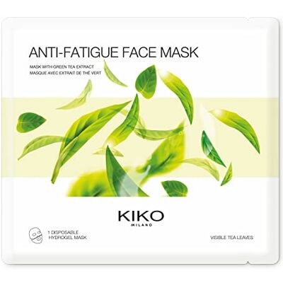 Kiko Milano Anti-vermoeidheid gezichtsmasker Hydraterende hydrogel gezichtsmasker met groene thee-extract Kiko Milano Anti-vermoeidheid gezichtsmasker Hydraterende hydrogel gezichtsmasker met groene thee-extract