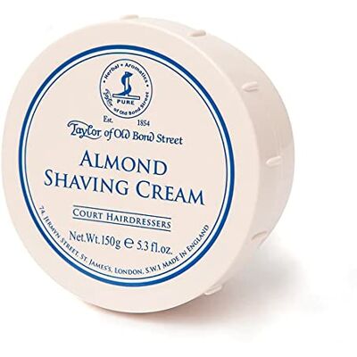Taylor Shaving Cream Almond sandelhout heren verzorging 1 stuk. Taylor Shaving Cream Almond sandelhout heren verzorging 1 stuk.