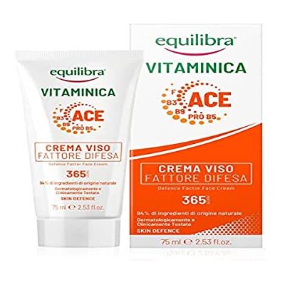 Equilibra , Herstellende gezichtscrème, herstellend, verdedigingsfactor, met multivitaminecomplex, worteloliën en mango, lychee-extract, verdedigt en beschermt het gezicht 365 dagen per jaar, 75 ml Equilibra , Herstellende gezichtscrème, herstellend, verdedigingsfactor, met multivitaminecomplex, worteloliën en mango, lychee-extract, verdedigt en beschermt het gezicht 365 dagen per jaar, 75 ml