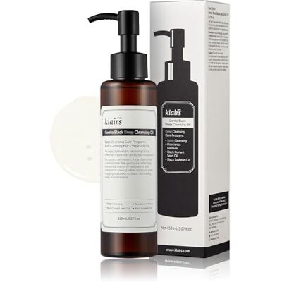 DearKlairs Zachte zwarte dieptereinigingsolie, reinigingsolie voor make-up, 150 ml, dagelijkse gezichtsverwijderaar, onverstopte poriën, hydraterend, alle huidtypes DearKlairs Zachte zwarte dieptereinigingsolie, reinigingsolie voor make-up, 150 ml, dagelijkse gezichtsverwijderaar, onverstopte poriën, hydraterend, alle huidtypes