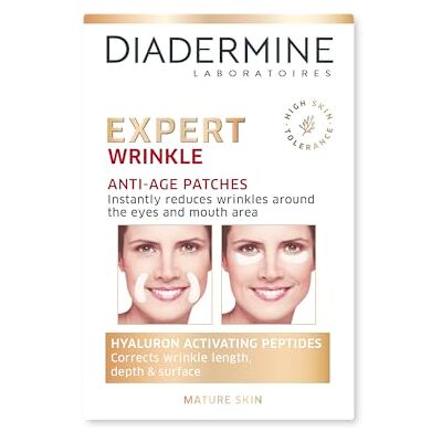 Diadermine Expert Rimpels Anti-rimpelpleisters voor gezicht 12 patches, verpakking May Vary Diadermine Expert Rimpels Anti-rimpelpleisters voor gezicht 12 patches, verpakking May Vary