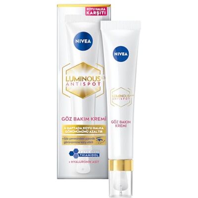 NIVEA LUMINOUS 630 Concealer behandeling (15 ml), verhelderende en hydraterende oogcrème, cafeïne oogcrème met hyaluronzuur NIVEA LUMINOUS 630 Concealer behandeling (15 ml), verhelderende en hydraterende oogcrème, cafeïne oogcrème met hyaluronzuur
