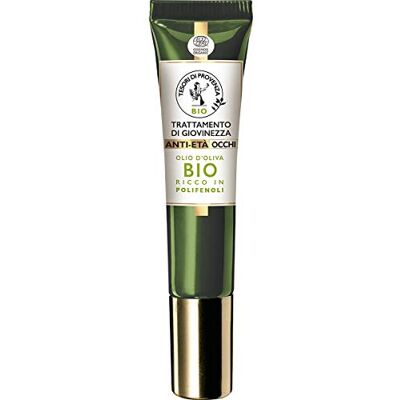 Tesori Di Provenza Anti-aging oogcontour, jeugdbehandeling, met biologische olijfolie, rijk aan antioxidantpolyfenolen, 15 ml Tesori Di Provenza Anti-aging oogcontour, jeugdbehandeling, met biologische olijfolie, rijk aan antioxidantpolyfenolen, 15 ml