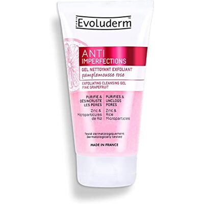 Evoluderm Reinigingsgel tegen onvolkomenheden 150 ml 93% natuurlijke oorsprong veganistisch gemaakt in Frankrijk Evoluderm Reinigingsgel tegen onvolkomenheden 150 ml 93% natuurlijke oorsprong veganistisch gemaakt in Frankrijk