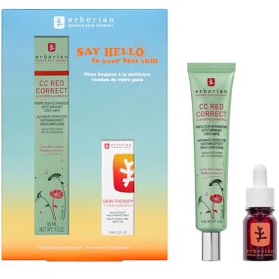 Erborian Set Duo Multi-Perfector tegen Roodheid CC RED CORRECT 45 ml & Skin Therapy Olie-Nachtserum 10 ml Gezichtsverzorging Dag & Nacht Voor een lichte huid die gevoelig is voor roodheid Erborian Set Duo Multi-Perfector tegen Roodheid CC RED CORRECT 45 ml & Skin Therapy Olie-Nachtserum 10 ml Gezichtsverzorging Dag & Nacht Voor een lichte huid die gevoelig is voor roodheid
