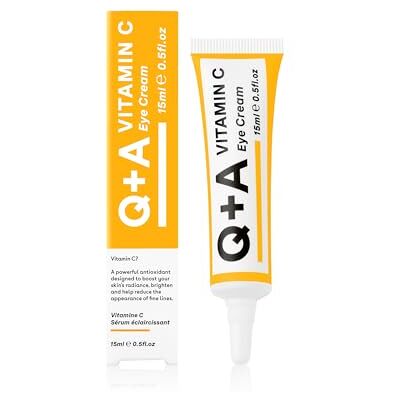 Q+A Oogcrème met vitamine C, een mengsel van vitamine C, kersenextract en glycogeen, om de gevoelige huid te stimuleren, biedt een essentiële slag van vocht en antioxidanten, 15 Q+A Oogcrème met vitamine C, een mengsel van vitamine C, kersenextract en glycogeen, om de gevoelige huid te stimuleren, biedt een essentiële slag van vocht en antioxidanten, 15