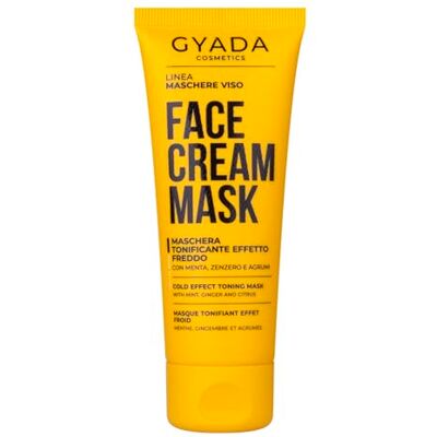 GYADA COSMETICS , Verstevigend gezichtsmasker met koud effect, energiek, verfrissend, maakt de huid compact en elastisch, voor alle huidtypes, formule op basis van gember en citroen, 75 ml GYADA COSMETICS , Verstevigend gezichtsmasker met koud effect, energiek, verfrissend, maakt de huid compact en elastisch, voor alle huidtypes, formule op basis van gember en citroen, 75 ml
