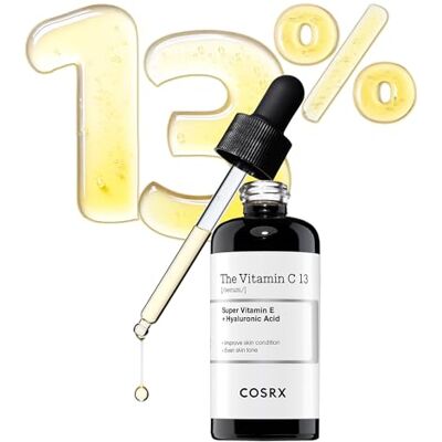 COSRX Pure Vitamine C Serum 13% met vitamine E en hyaluronzuur, verhelderend en hydraterend gezichtsserum voor fijne lijntjes, ongelijke teint en doffe huid, 20 ml, Koreaanse huidverzorging COSRX Pure Vitamine C Serum 13% met vitamine E en hyaluronzuur, verhelderend en hydraterend gezichtsserum voor fijne lijntjes, ongelijke teint en doffe huid, 20 ml, Koreaanse huidverzorging