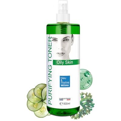 bleu & marine Bretania Bleumarine Bretania Tonic voor gezicht, groene thee, 500 ml, vetcontrole, vermindert glans, hydrateert, beschermt irritatie, pH-balans huid, dagelijkse verzorging en aftershave, 500 ml bleu & marine Bretania Bleumarine Bretania Tonic voor gezicht, groene thee, 500 ml, vetcontrole, vermindert glans, hydrateert, beschermt irritatie, pH-balans huid, dagelijkse verzorging en aftershave, 500 ml