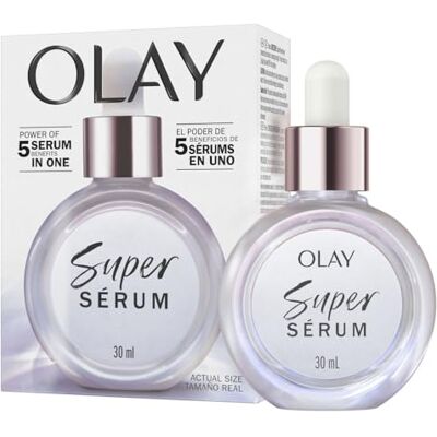 Olay Super Serum, hydraterend gezichtsserum met vitamine C, niacinamide, collageenpeptide, anti-aging en verhelderende huidverzorging voor een jeugdige glans, 30 ml Olay Super Serum, hydraterend gezichtsserum met vitamine C, niacinamide, collageenpeptide, anti-aging en verhelderende huidverzorging voor een jeugdige glans, 30 ml