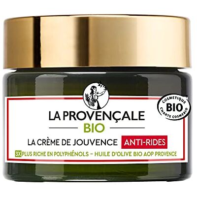 La Provençale Bio La Jouvence Anti-rimpel, biologische gezichtsverzorging, AOC Provence, voor alle huidtypes, ook de gevoelige huid, 50 ml La Provençale Bio La Jouvence Anti-rimpel, biologische gezichtsverzorging, AOC Provence, voor alle huidtypes, ook de gevoelige huid, 50 ml