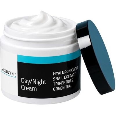 YEOUTH Hydraterende gezichtscrème dag en nacht met hyaluronzuur, slakkenmucine en kopertripeptide, hydraterende gezichtscrème zonder geur, 60 ml YEOUTH Hydraterende gezichtscrème dag en nacht met hyaluronzuur, slakkenmucine en kopertripeptide, hydraterende gezichtscrème zonder geur, 60 ml