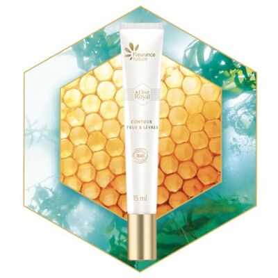 Fleurance Nature Elixir Royal Anti-rimpel oog- en lipcontour anti-rimpel, anti-wallen en anti-donkere kringen bevat koninklijke gelei tube van 15 ml met koud effect applicator Fleurance Nature Elixir Royal Anti-rimpel oog- en lipcontour anti-rimpel, anti-wallen en anti-donkere kringen bevat koninklijke gelei tube van 15 ml met koud effect applicator
