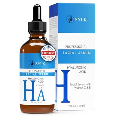 Sylk Hyaluronzuur gezichtsserum voor microneedling + vitamine C & E Gezichtsverzorging en oogcontour Anti-donkere kringen, anti-rimpel, anti-vlek en anti-aging 60 ml Sylk Hyaluronzuur gezichtsserum voor microneedling + vitamine C & E Gezichtsverzorging en oogcontour Anti-donkere kringen, anti-rimpel, anti-vlek en anti-aging 60 ml