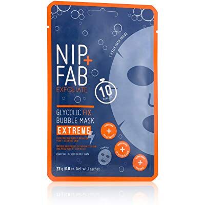 Nip+Fab Nip + Fab Glycolic Acid Fix Extreme Bellenmasker 2% glycolzuur hyaluronzuur houtskool peelingmasker 23 g Nip+Fab Nip + Fab Glycolic Acid Fix Extreme Bellenmasker 2% glycolzuur hyaluronzuur houtskool peelingmasker 23 g