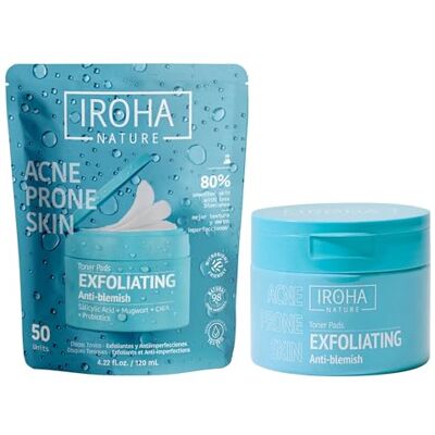 IROHA NATURE CICA gezichtstonic voor vette huid 50 schijven IROHA NATURE CICA gezichtstonic voor vette huid 50 schijven